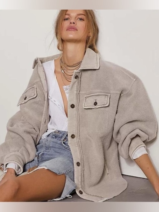 Free People Stone Ruby Shacket - Picture 2 of 14